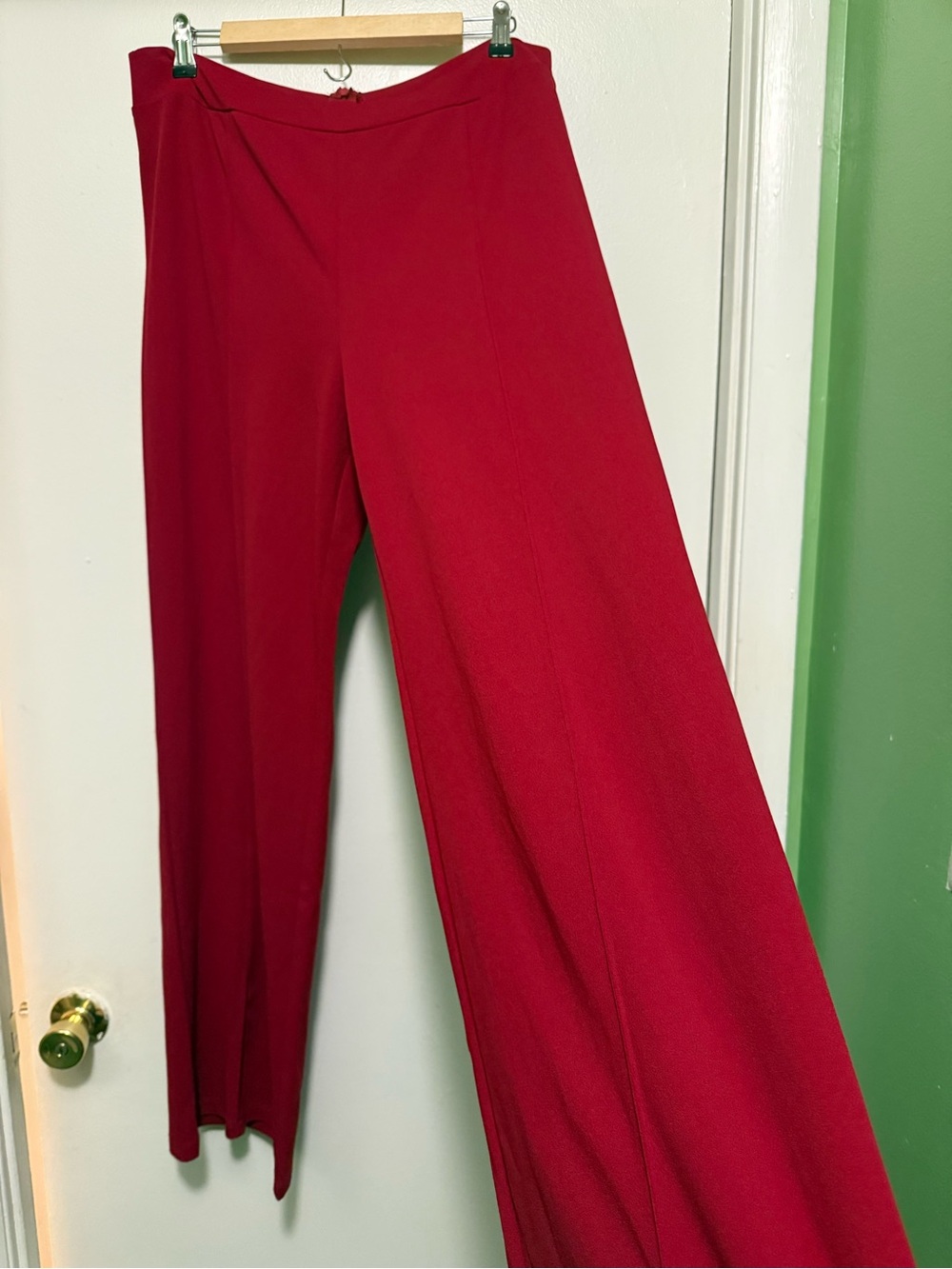 Fashion Nova Wide-Leg Red Trousers